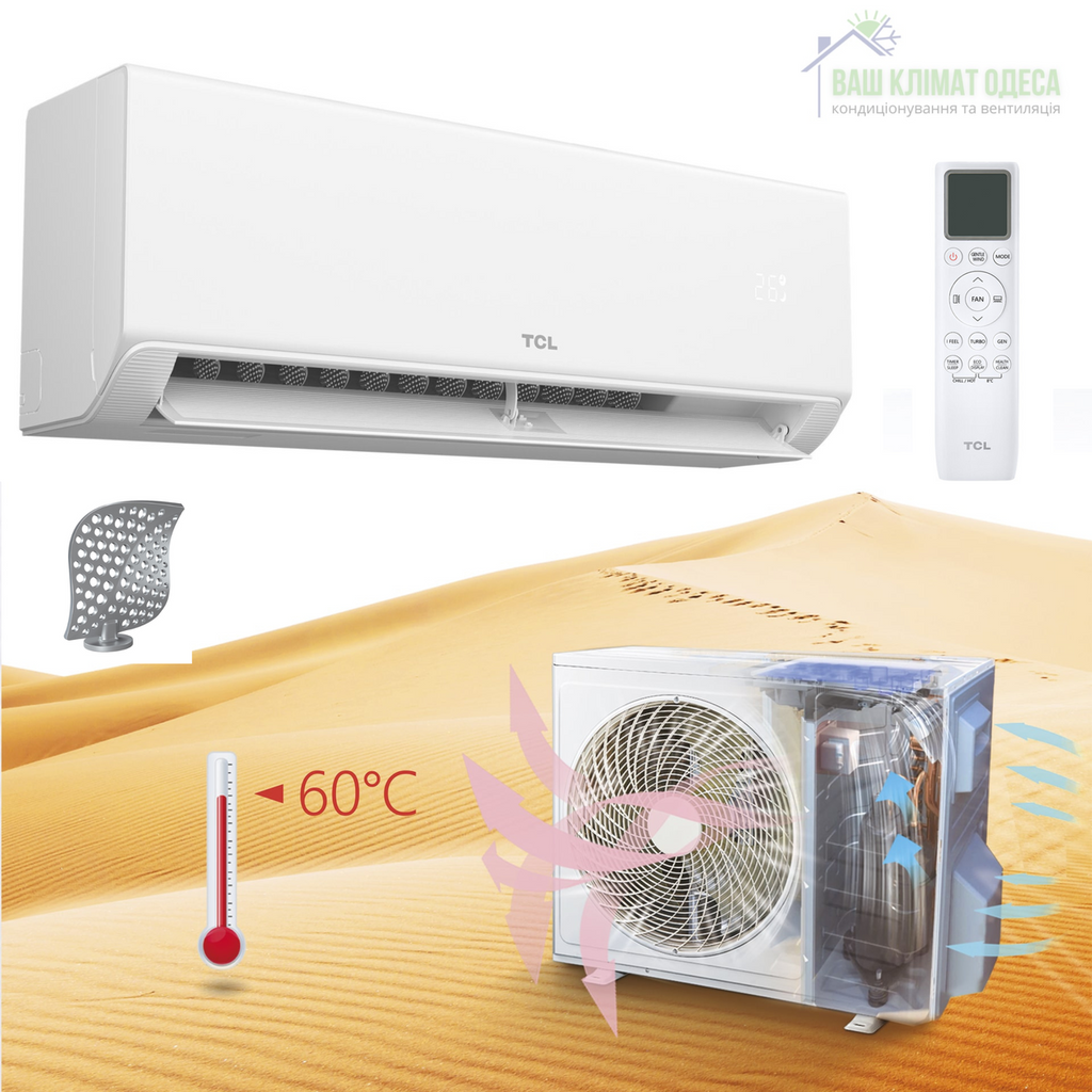 Кондиціонер TCL Ocarina BreezeIN 1.0 Series TPH21 TAC-24CHSD/TPH21IF Inverter R32 WI-FI