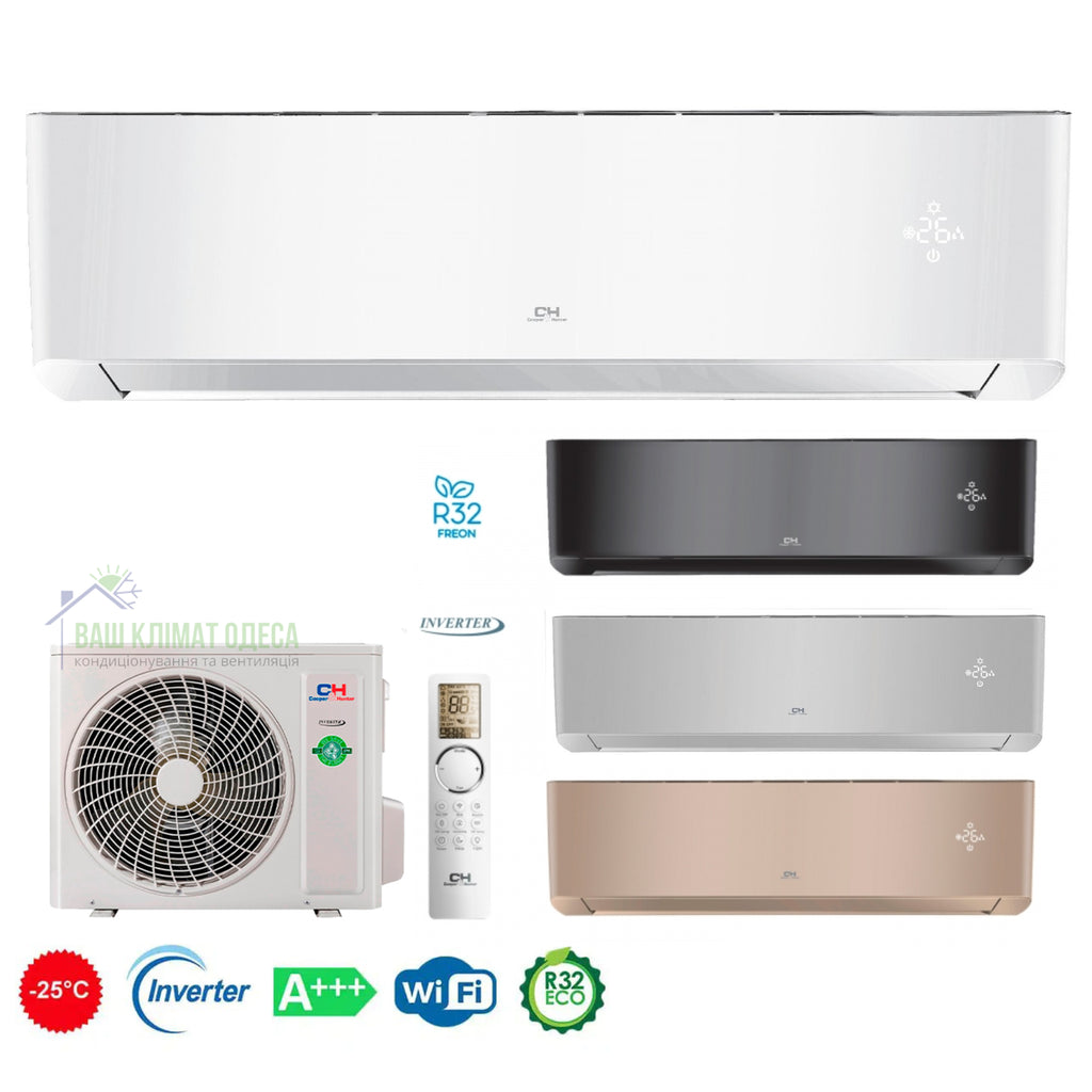 Кондиціонер Cooper&Hunter серія SUPREME Continental (WHITE) Inverter CH-S09FTXAL2-WP
