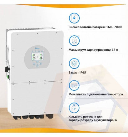 Трифазний інвертор Deye SUN-15K-SG01HP3-EU-AM2 (15кВт/HV)