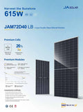 Сонячна панель JA Solar JAM72D40-605/LB 605 Wp, Bifacial N-type