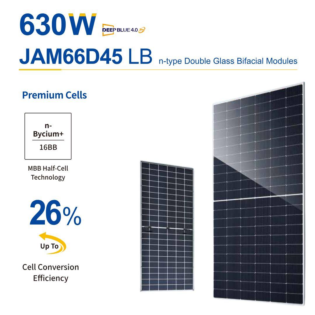 PV модуль JA Solar JAM66D45-620/LB 620 Wp, Bifacial N-type (300-400mm cable)