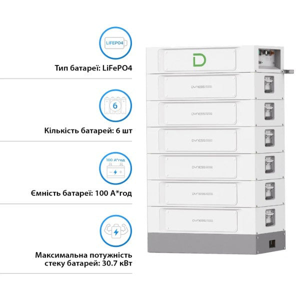 Акумуляторна батарея Dyness Stack314 S51314 (16,07 кВт * год / 51,2 В HV)