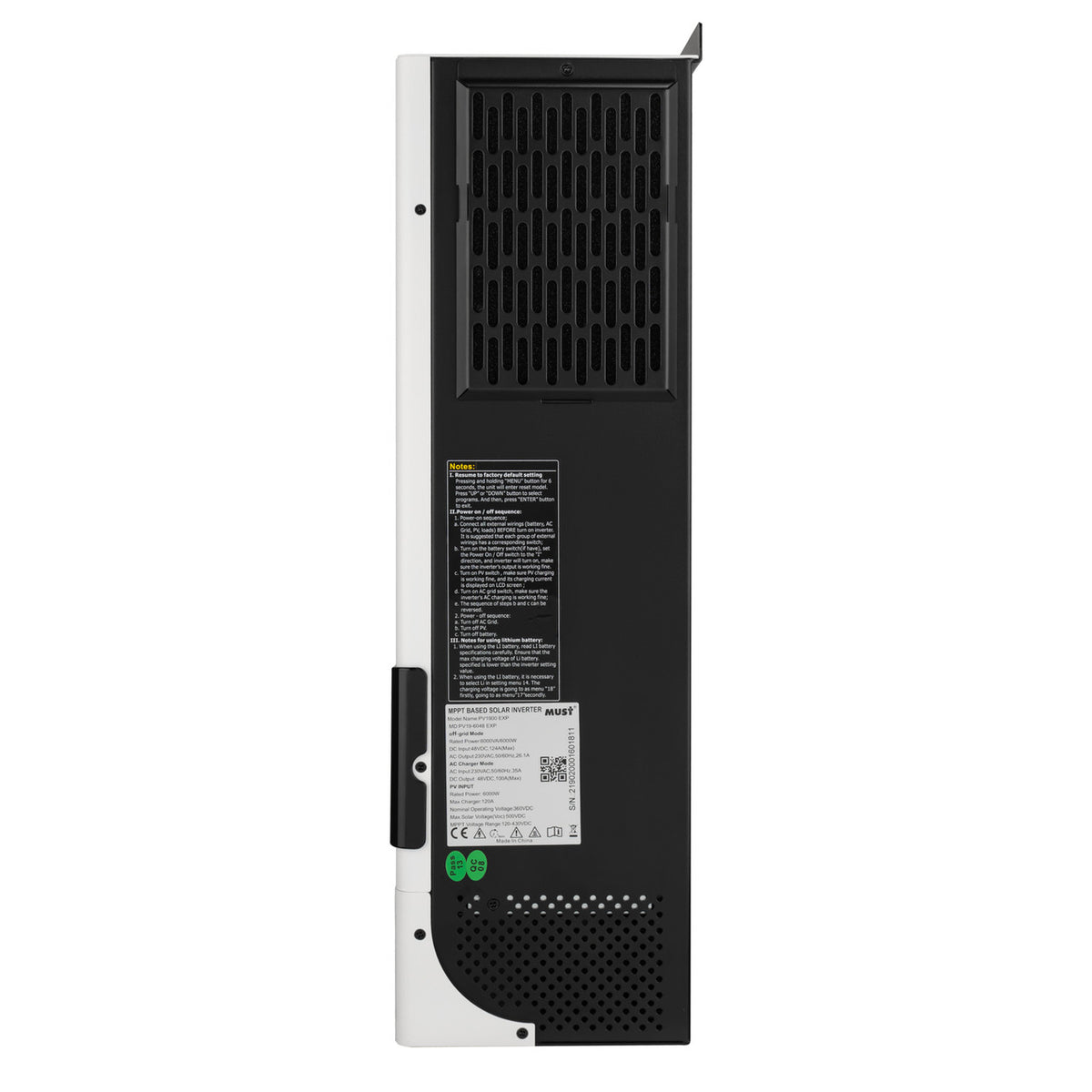 Гібридний інвертор Must PV19-6048EXP 48V 6 kW