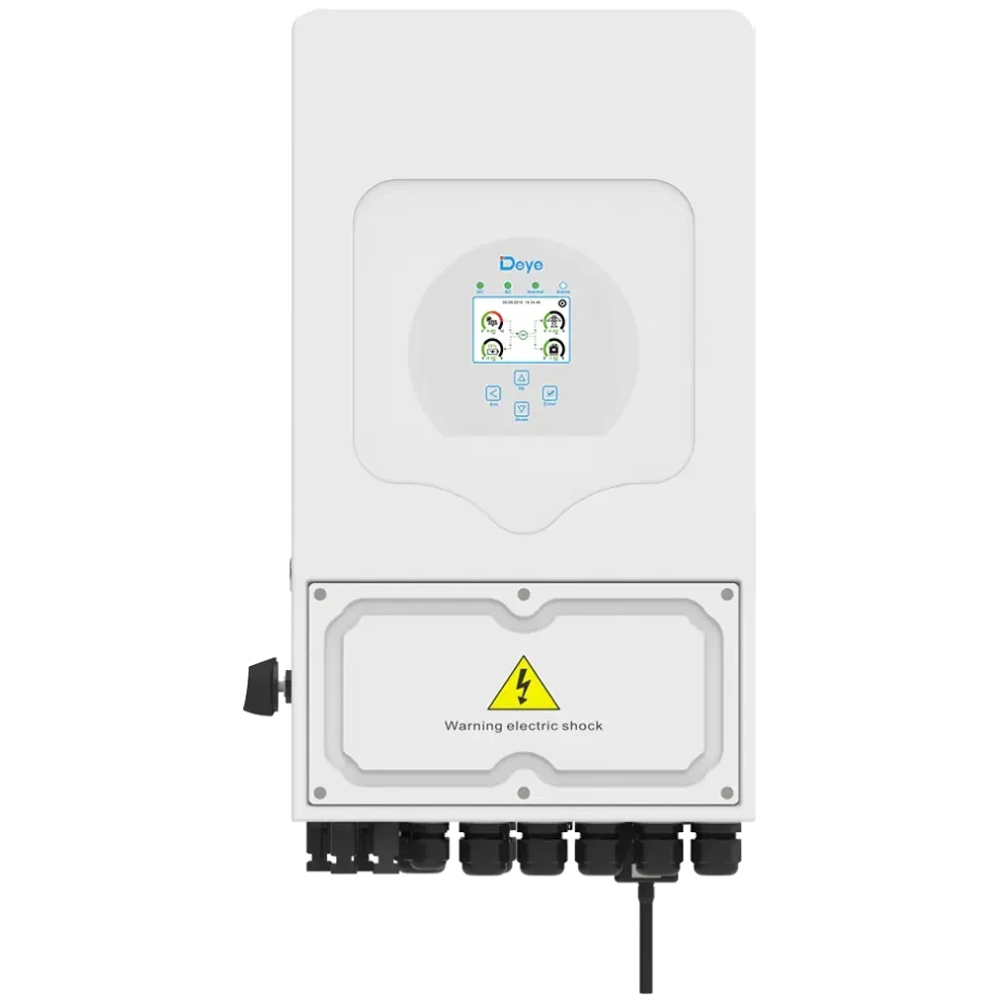 Комплект Інвертор гібриднийDeye SUN-6K-SG05LP1-AM2-PLUS (6 кВт, 1 фаза, 2 МРРТ, LV)+батарея Deye SE-F16-C 314Ah (16 кВт)